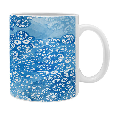 Julia Da Rocha Watercolor Bleu Coffee Mug