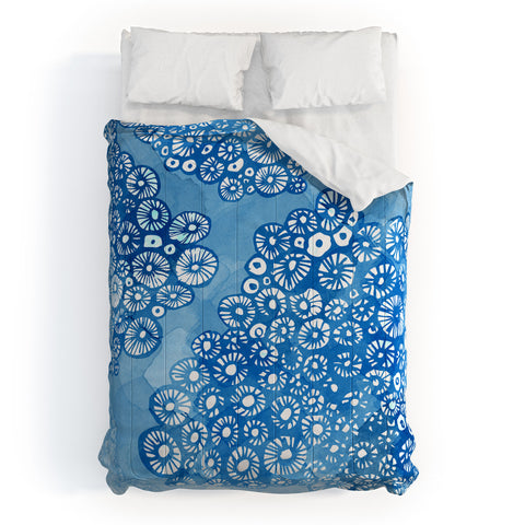 Julia Da Rocha Watercolor Bleu Comforter