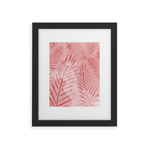 Julia Da Rocha Watercolor Palms Framed Art Print