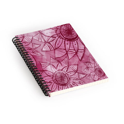 Julia Da Rocha Watercolor Rosa Spiral Notebook