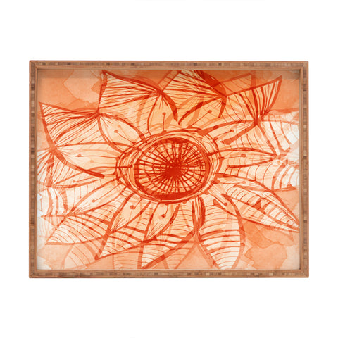 Julia Da Rocha Watercolor Sol Rectangular Tray