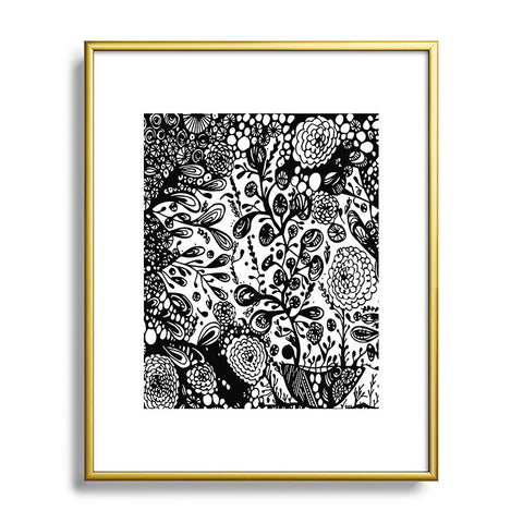Julia Da Rocha Wild Bouquet Metal Framed Art Print