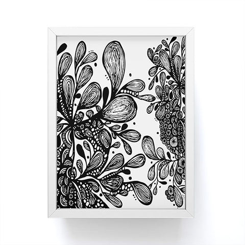 Julia Da Rocha Wild Leaves Framed Mini Art Print