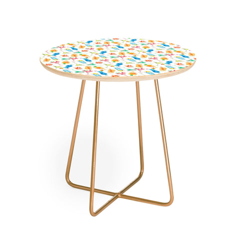 Julia Madoka Colorful cocktails white Round Side Table