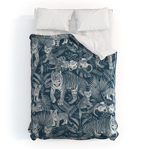 Julia Madoka Family of Tigers Monochrome Comforter