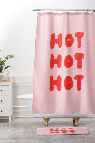 Julia Walck Hot Hot Hot Shower Curtain And Mat