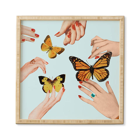 Julia Walck Social Butterflies Framed Wall Art