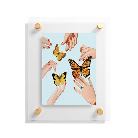 Julia Walck Social Butterflies Floating Acrylic Print