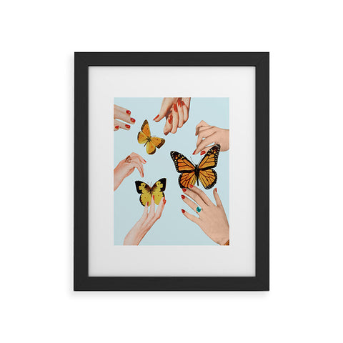 Julia Walck Social Butterflies Framed Art Print