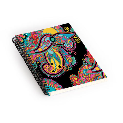 Juliana Curi Black India Spiral Notebook