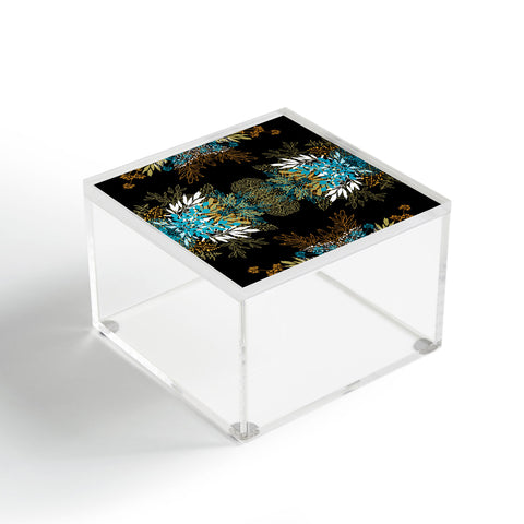 Juliana Curi Black Leaves Acrylic Box