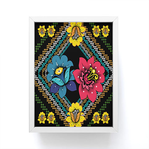 Juliana Curi Black More Flower Framed Mini Art Print