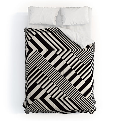 Juliana Curi Blackwhite Stripes Comforter