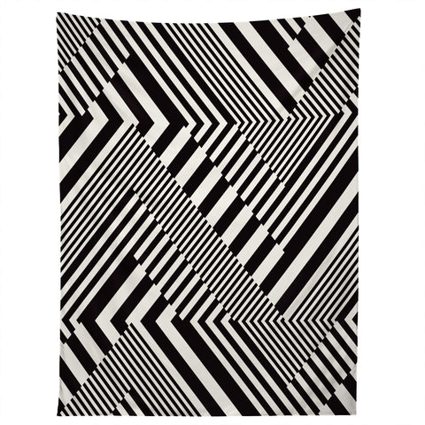 Juliana Curi Blackwhite Stripes Tapestry