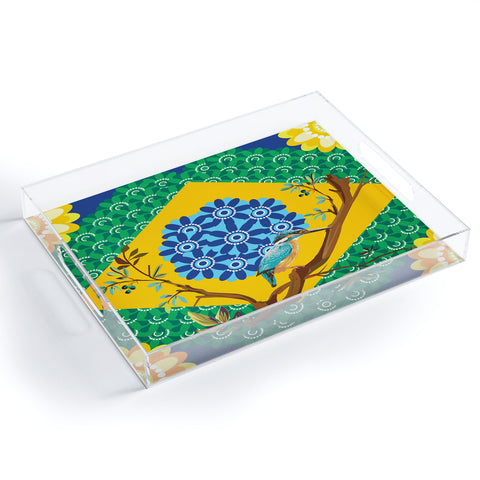 Juliana Curi Brazil Flag Acrylic Tray