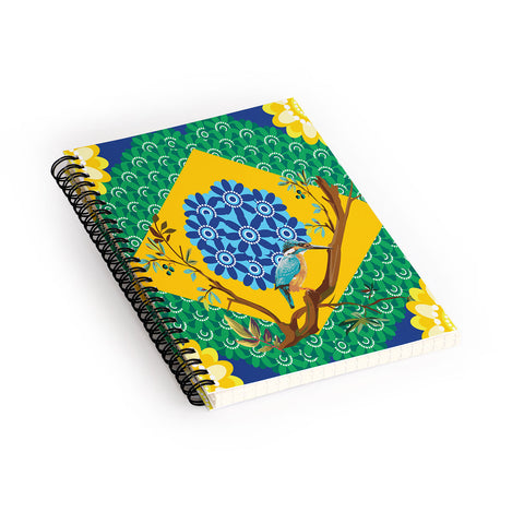Juliana Curi Brazil Flag Spiral Notebook