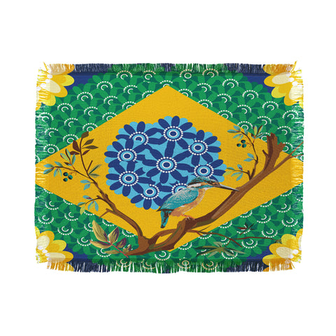 Juliana Curi Brazil Flag Throw Blanket