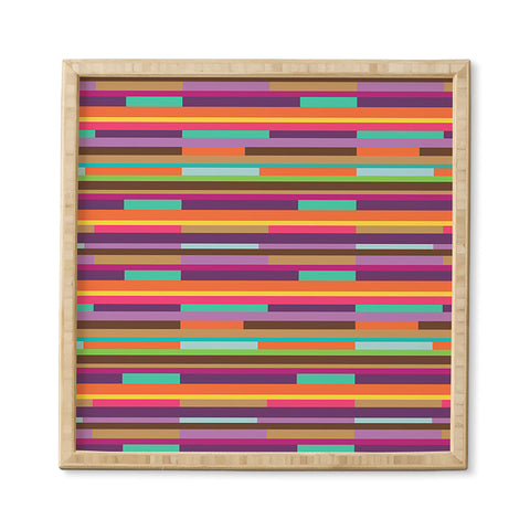 Juliana Curi Color Stripes Framed Wall Art