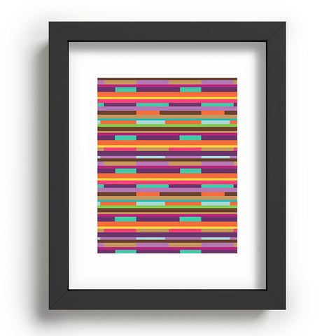 Juliana Curi Color Stripes Recessed Framing Rectangle