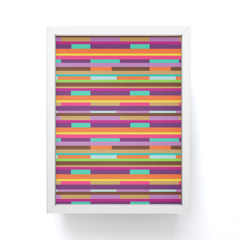 Juliana Curi Color Stripes Framed Mini Art Print