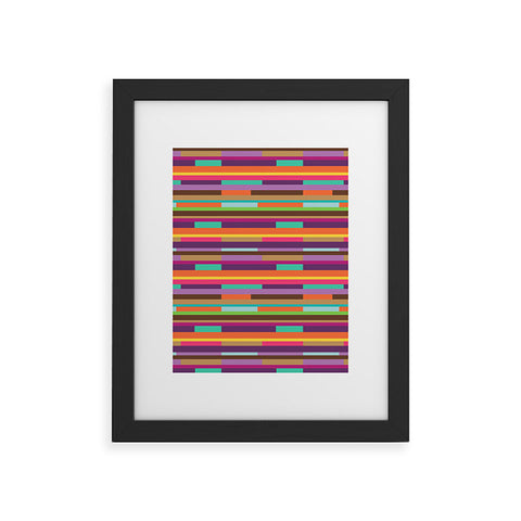 Juliana Curi Color Stripes Framed Art Print