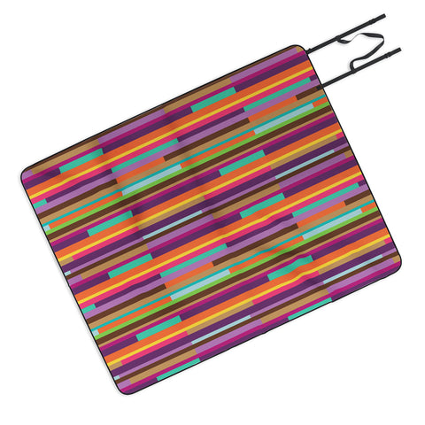 Juliana Curi Color Stripes Picnic Blanket
