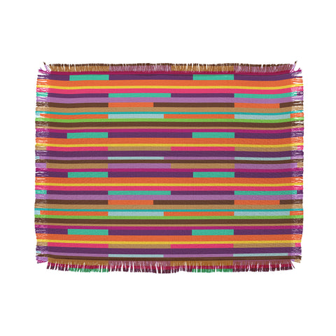 Juliana Curi Color Stripes Throw Blanket