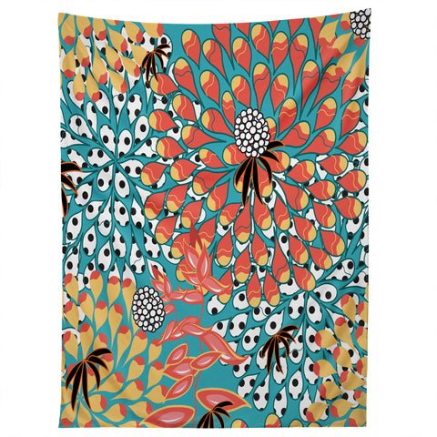 Juliana Curi Flower Dots 1 Tapestry