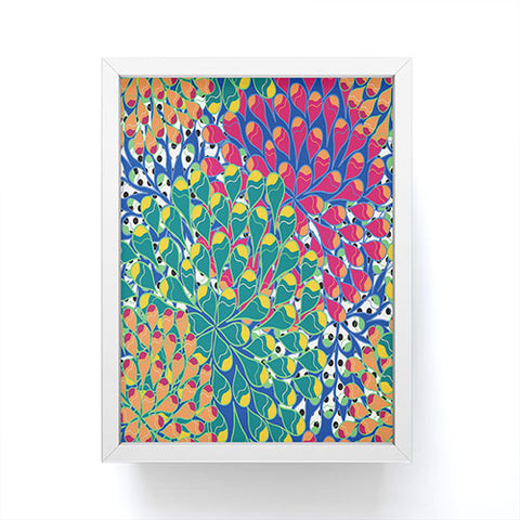 Juliana Curi Flower Dots 2 Framed Mini Art Print