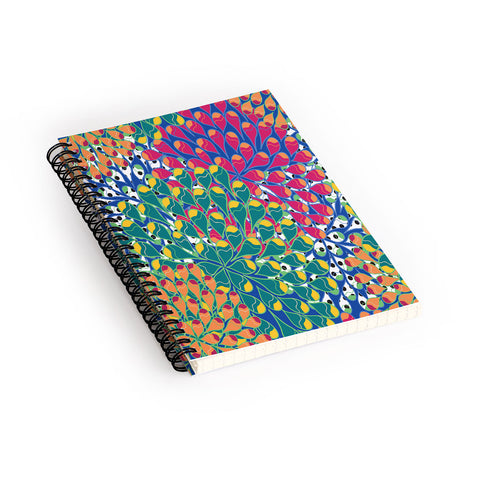 Juliana Curi Flower Dots 2 Spiral Notebook