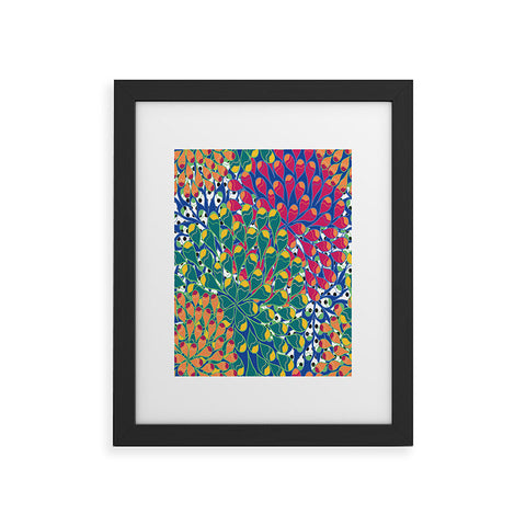 Juliana Curi Flower Dots 2 Framed Art Print