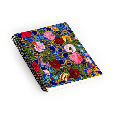 Juliana Curi Luxury Blue Spiral Notebook