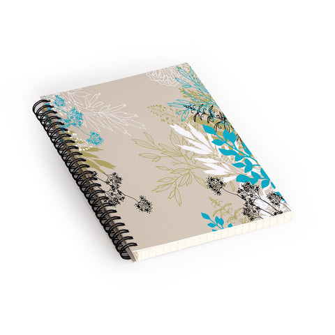 Juliana Curi Natural Leaves Spiral Notebook
