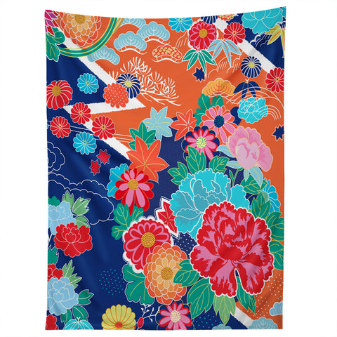 Juliana Curi Osaka Orange Tapestry