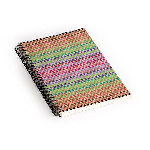 Juliana Curi Pattern Pixel 1 Spiral Notebook