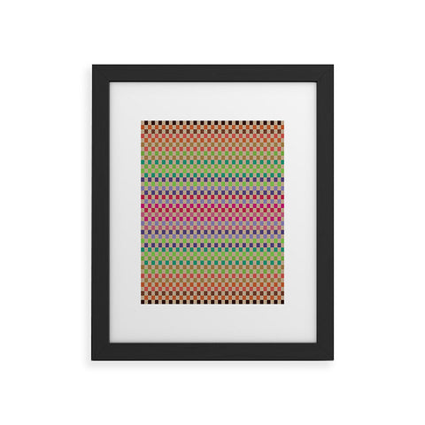 Juliana Curi Pattern Pixel 1 Framed Art Print