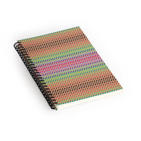 Juliana Curi Pattern Pixel 2 Spiral Notebook