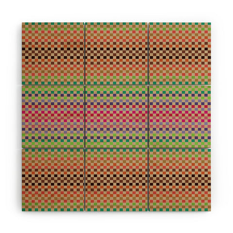 Juliana Curi Pattern Pixel 2 Wood Wall Mural