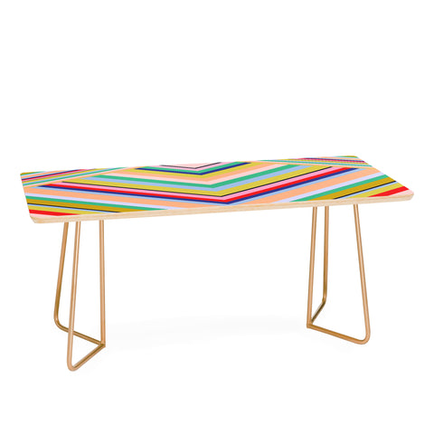 Juliana Curi Stripes Rainbow Coffee Table
