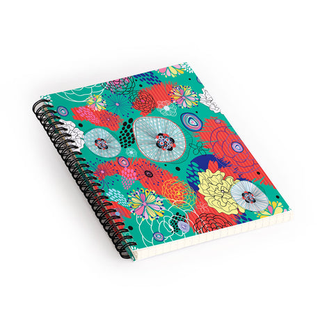Juliana Curi Underground Flower Spiral Notebook