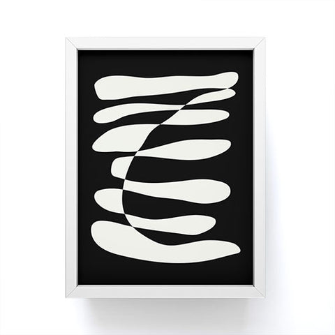 June Journal Abstract Composition in Black Framed Mini Art Print