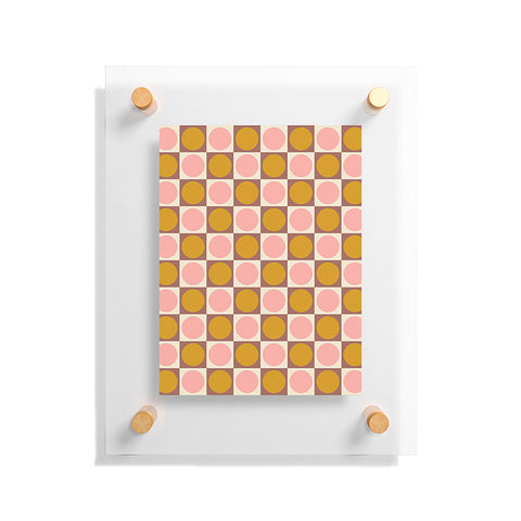 June Journal Autumn Checkerboard 29 Floating Acrylic Print