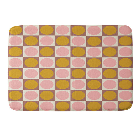 June Journal Autumn Checkerboard 29 Memory Foam Bath Mat