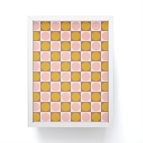 June Journal Autumn Checkerboard 29 Framed Mini Art Print
