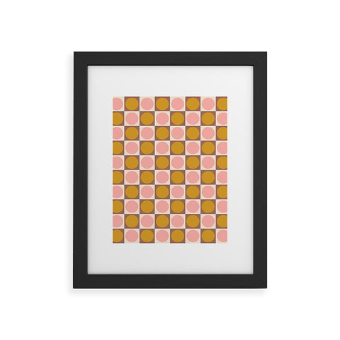 June Journal Autumn Checkerboard 29 Framed Art Print