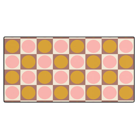 June Journal Autumn Checkerboard 29 Desk Mat