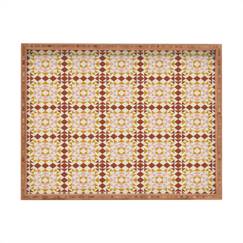 June Journal Autumn Quilt Pattern Rectangular Tray