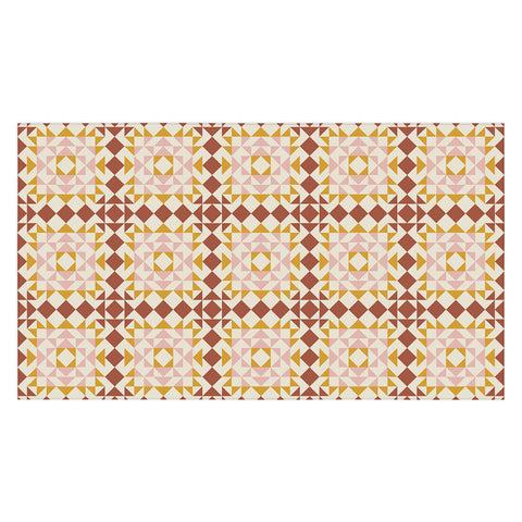 June Journal Autumn Quilt Pattern Tablecloth