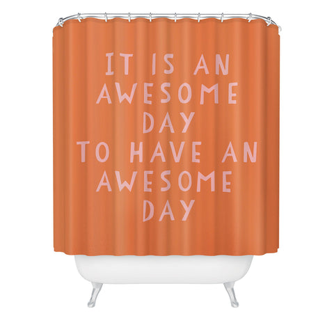 June Journal Awesome Day Shower Curtain