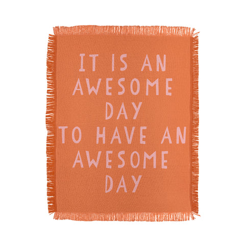 June Journal Awesome Day Throw Blanket
